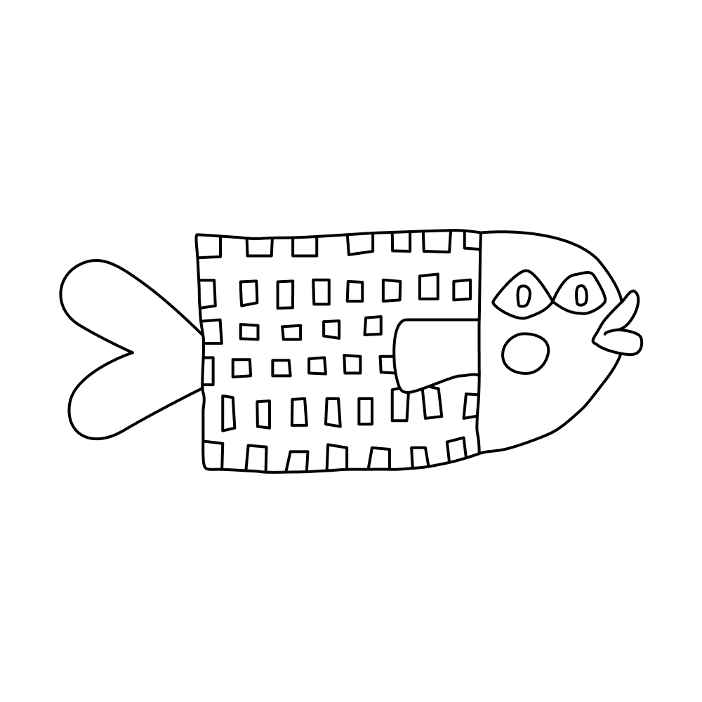 Grid Fish Blockbody_outlined